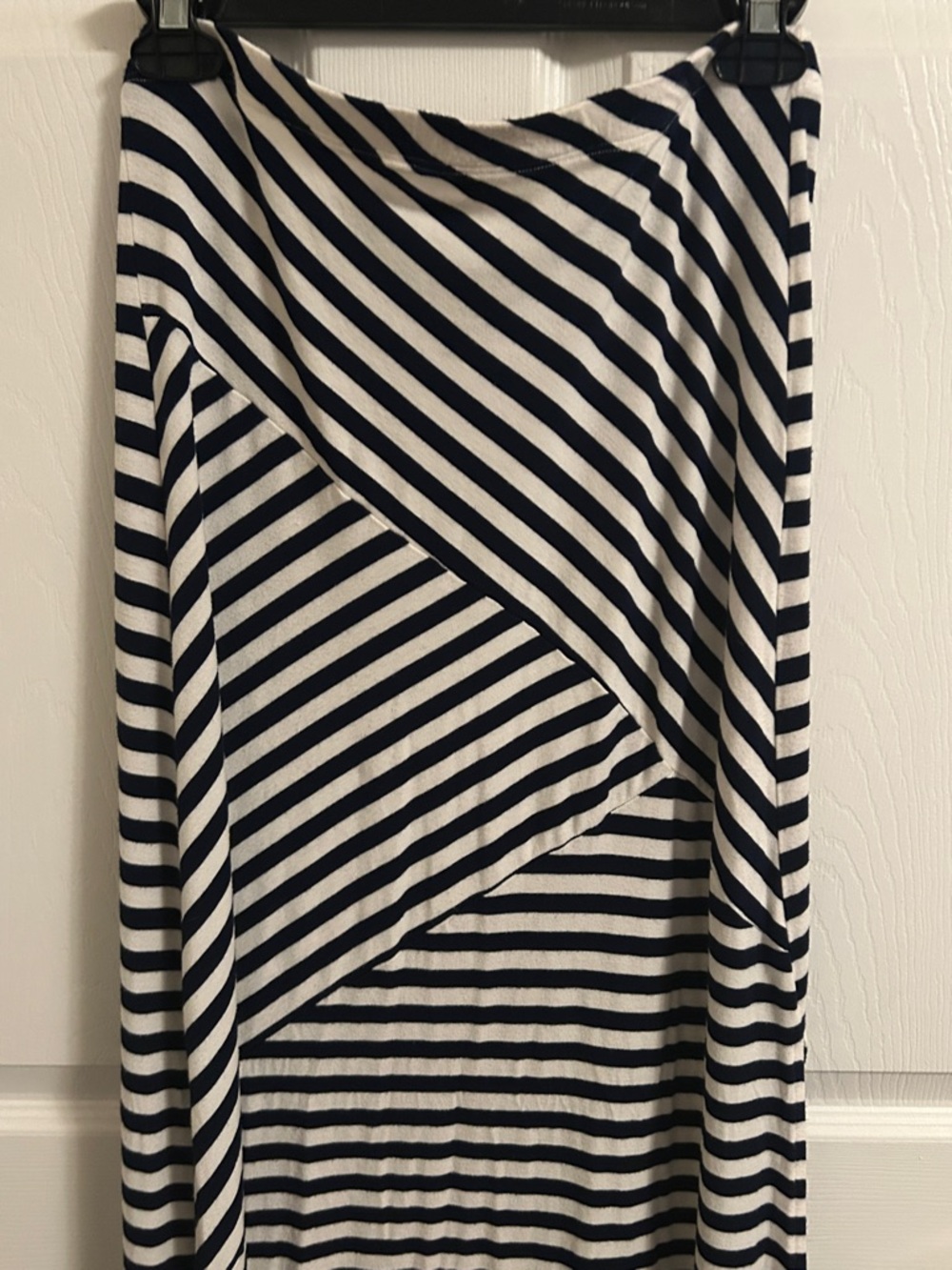 Charlotte Russe Black and White Striped Maxi Skirt